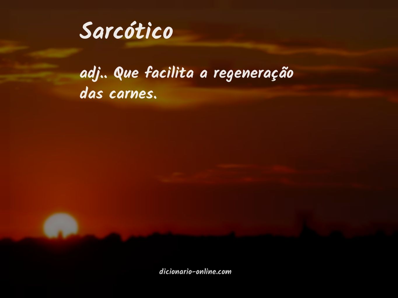 Significado de sarcótico