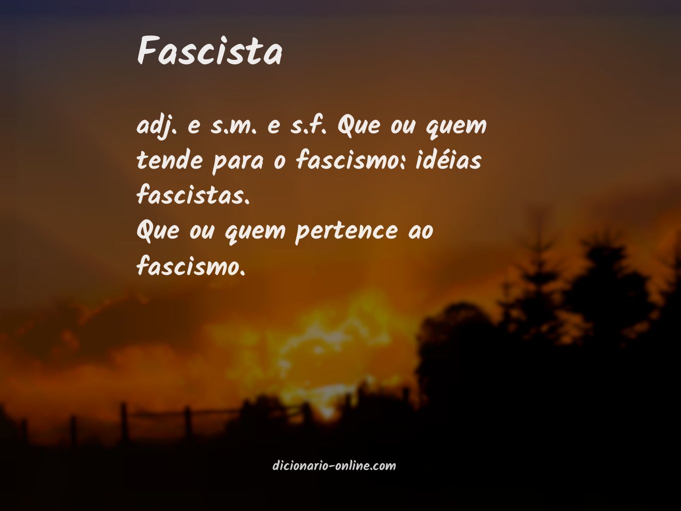 Significado de fascista