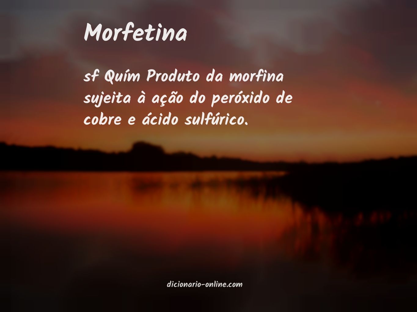 Significado de morfetina