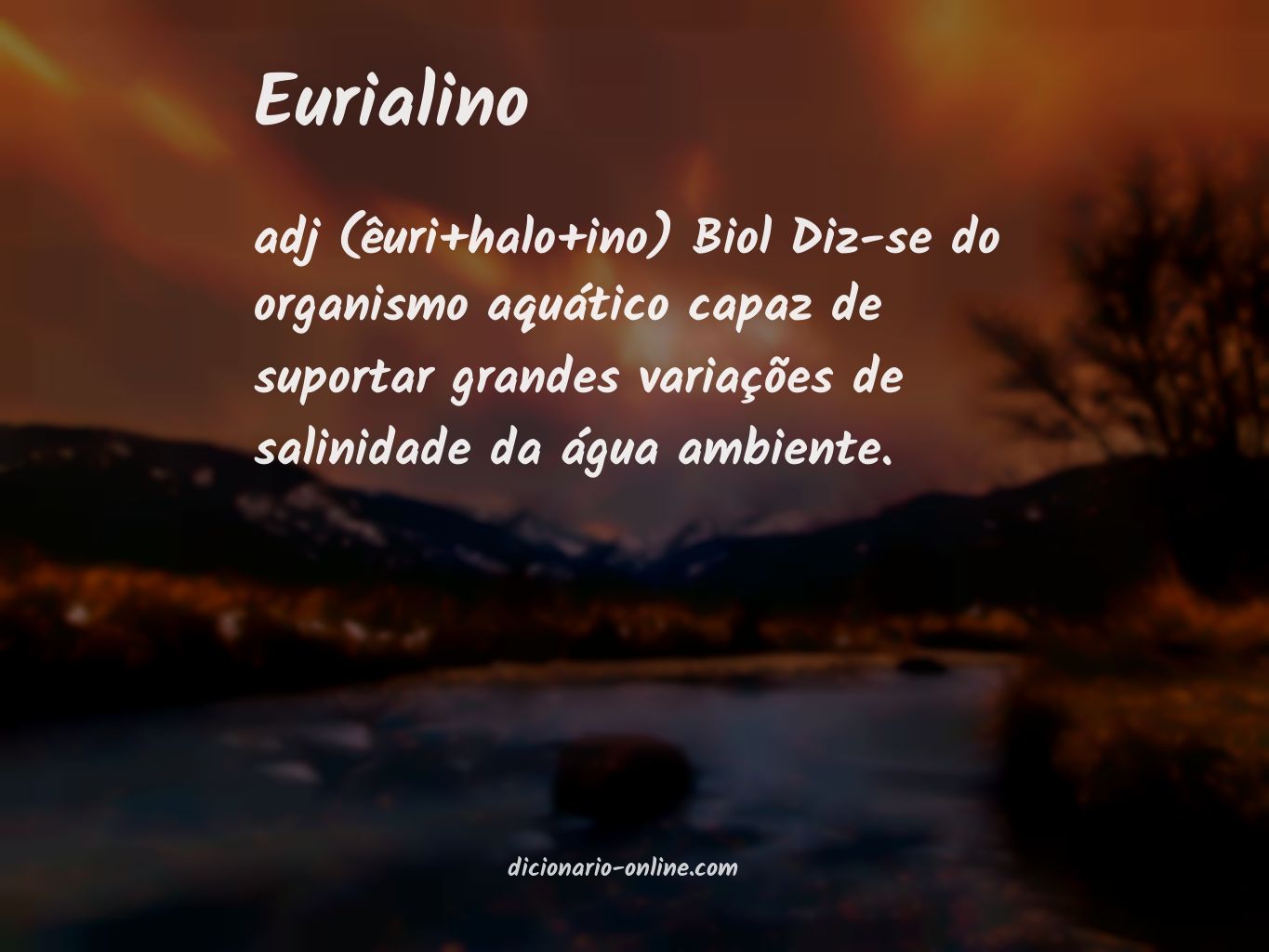 Significado de eurialino