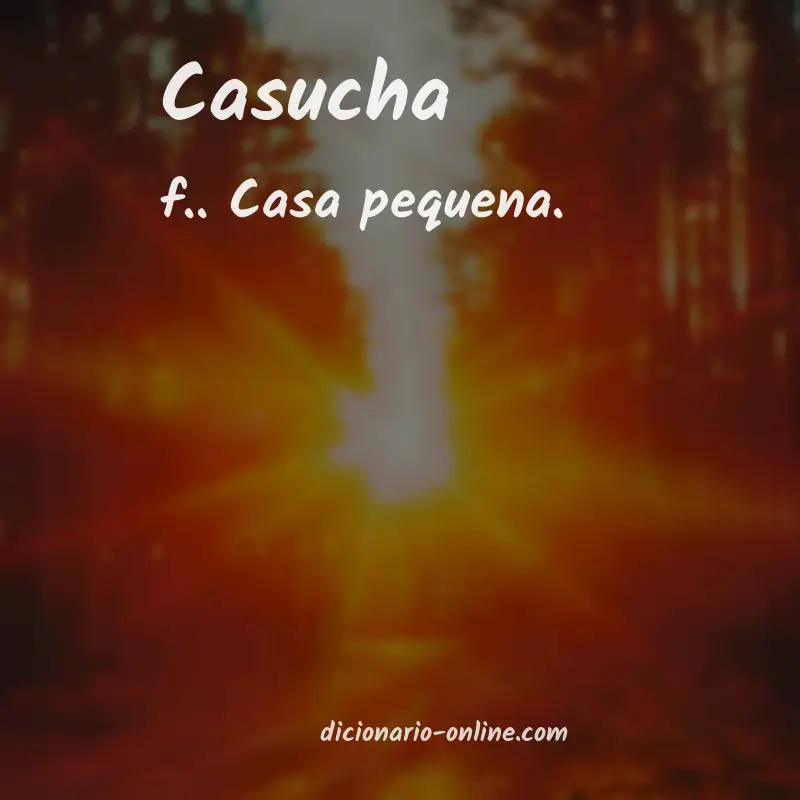 Significado de casucha
