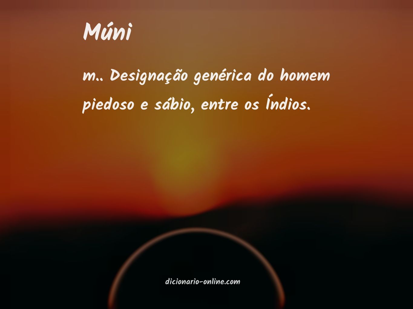 Significado de múni