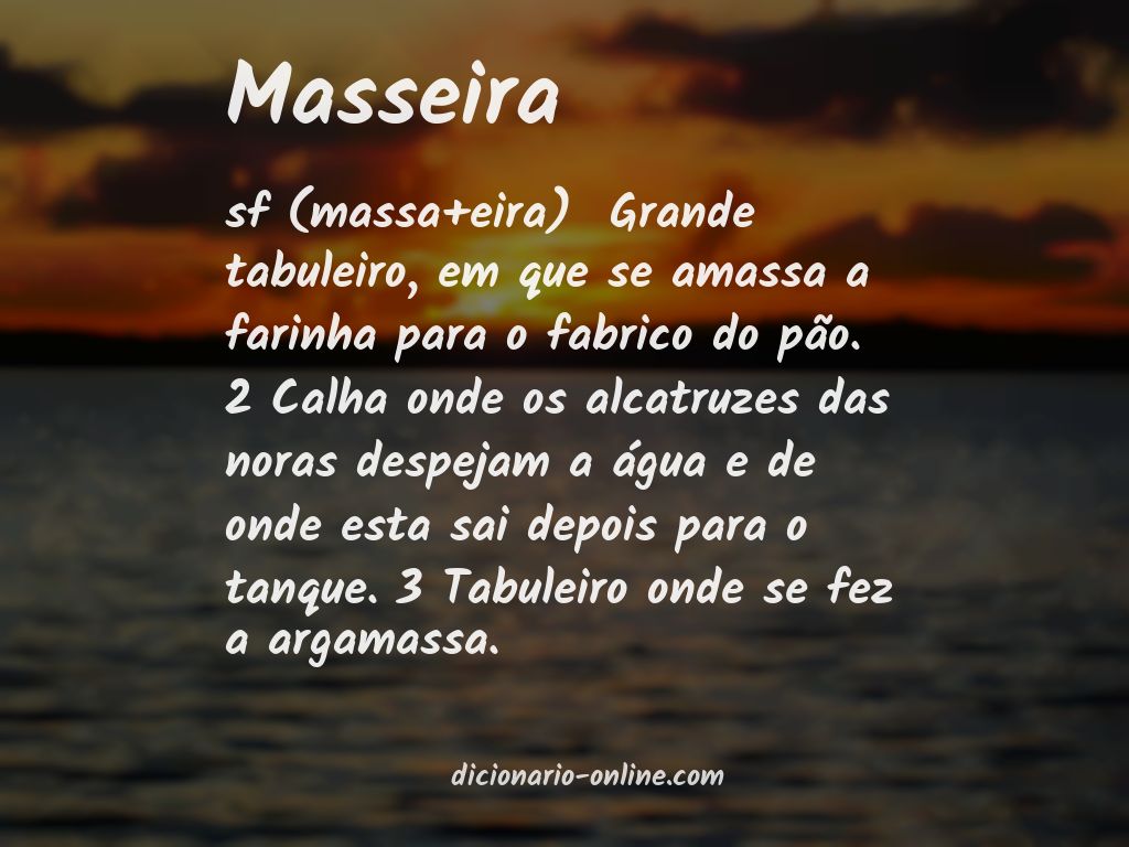 Significado de masseira