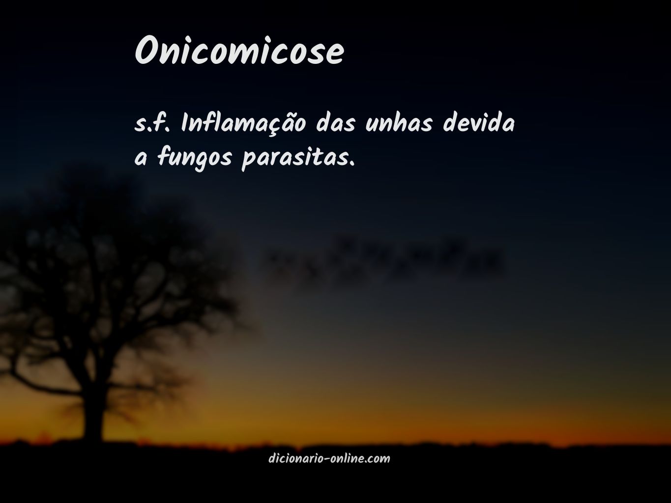 Significado de onicomicose