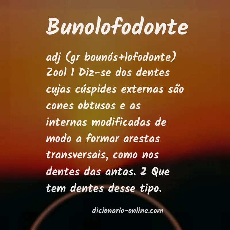 Significado de bunolofodonte