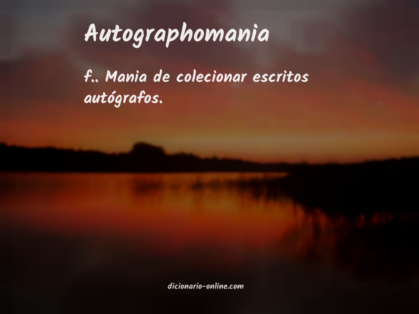 Significado de autographomania