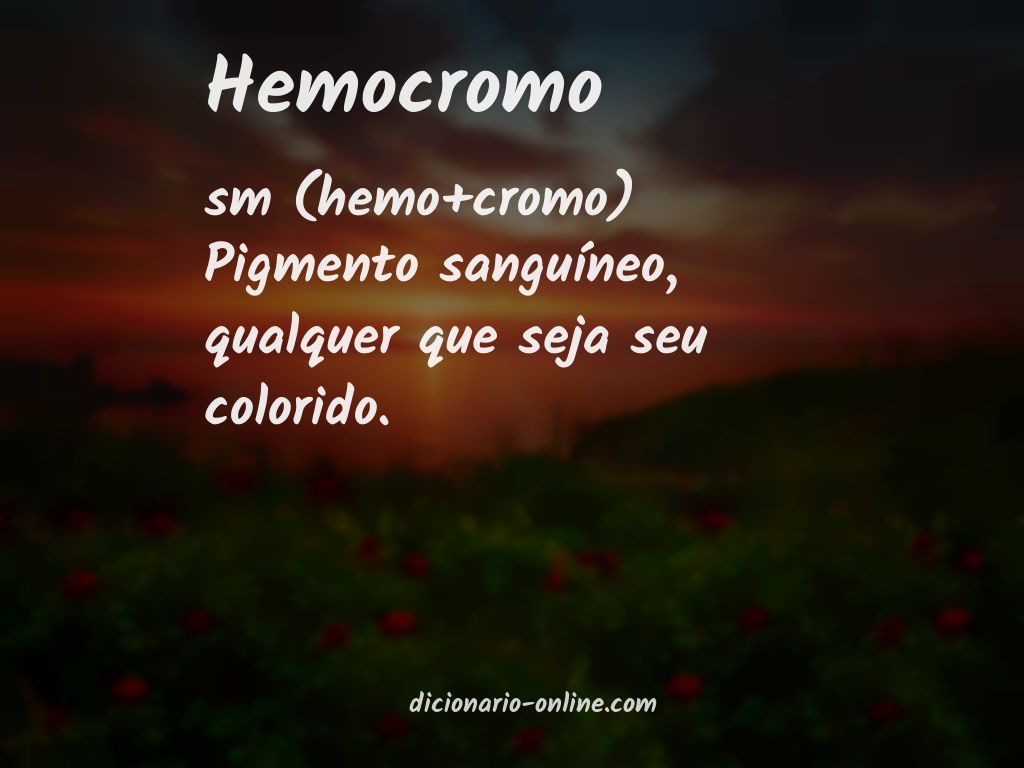 Significado de hemocromo
