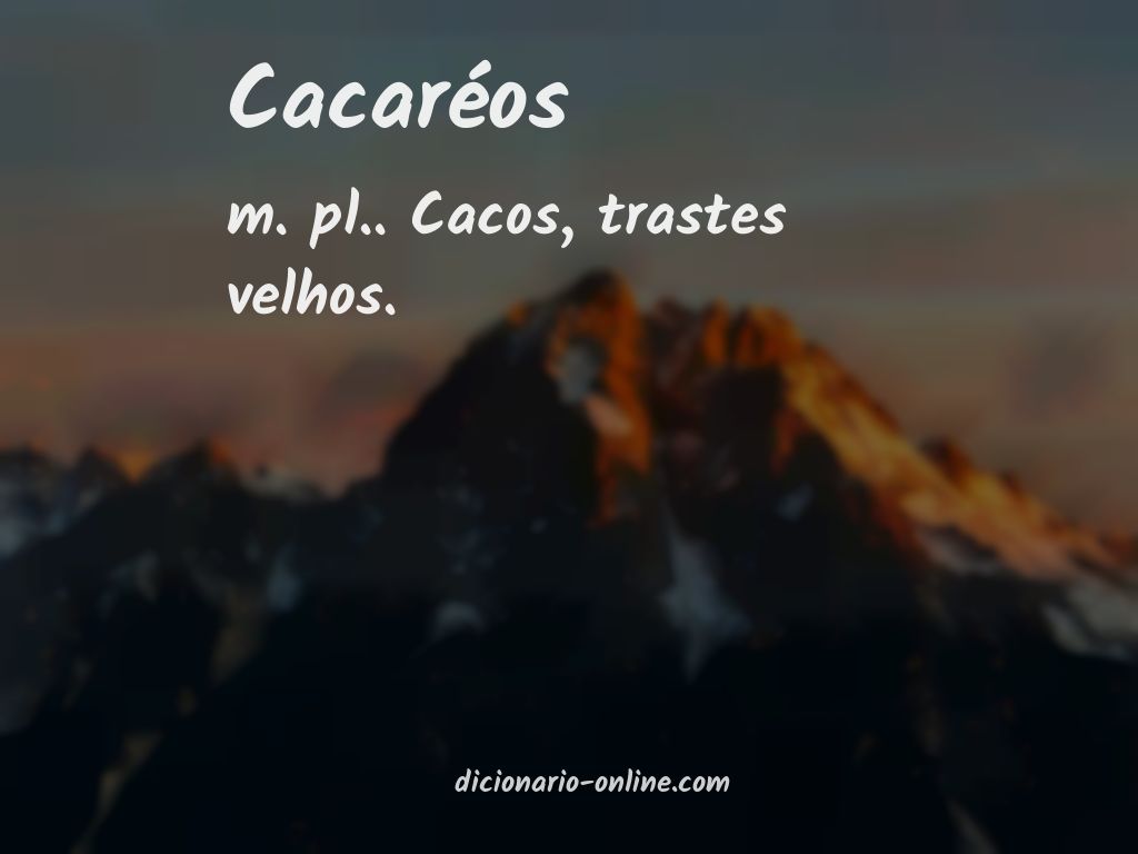 Significado de cacaréos