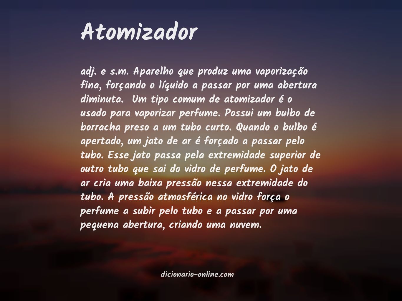 Significado de atomizador