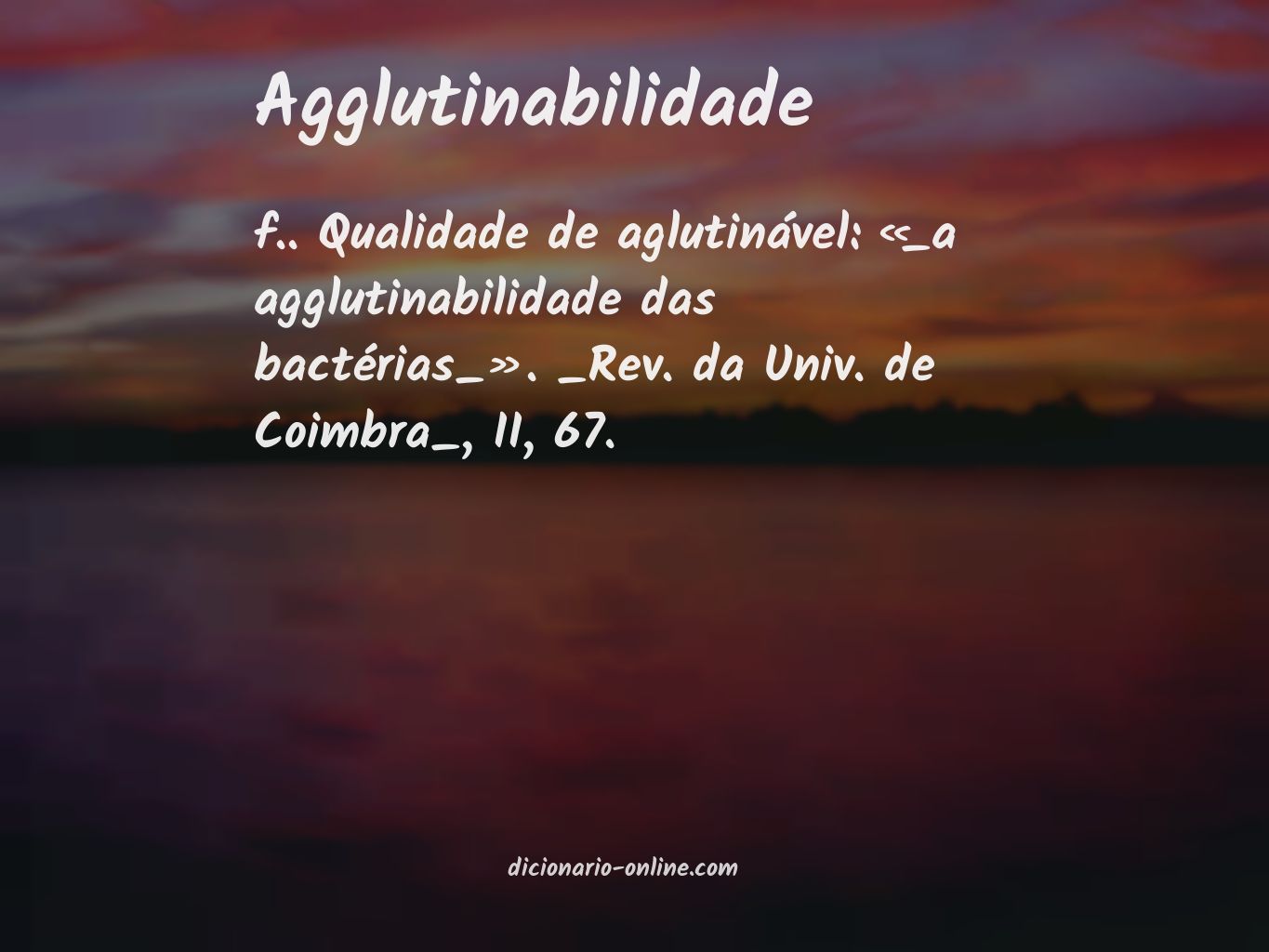 Significado de agglutinabilidade