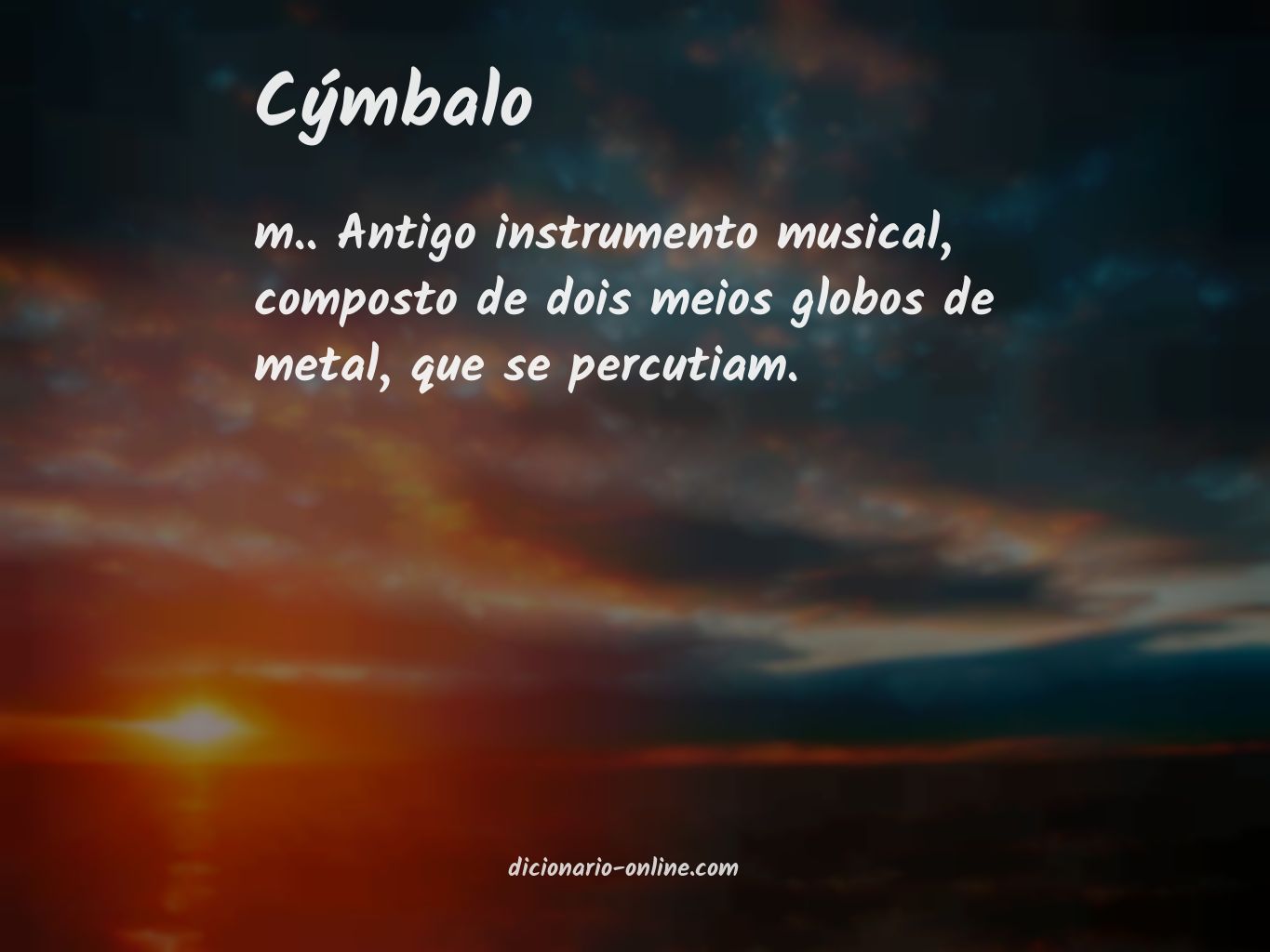 Significado de cýmbalo