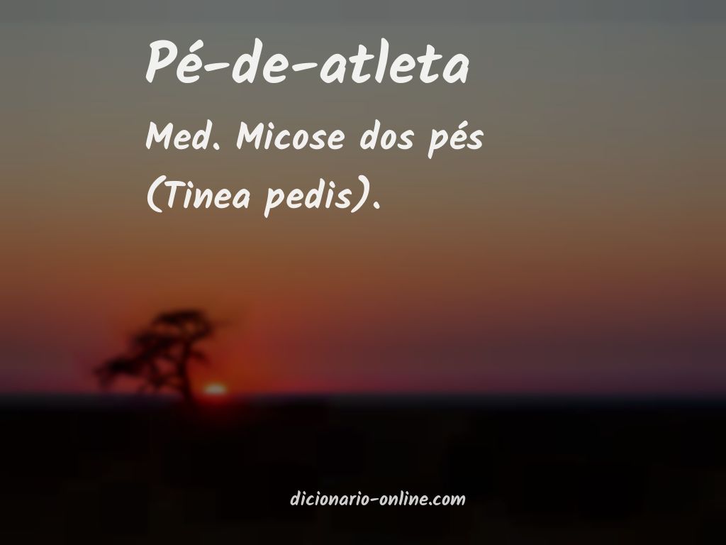 Significado de pé-de-atleta