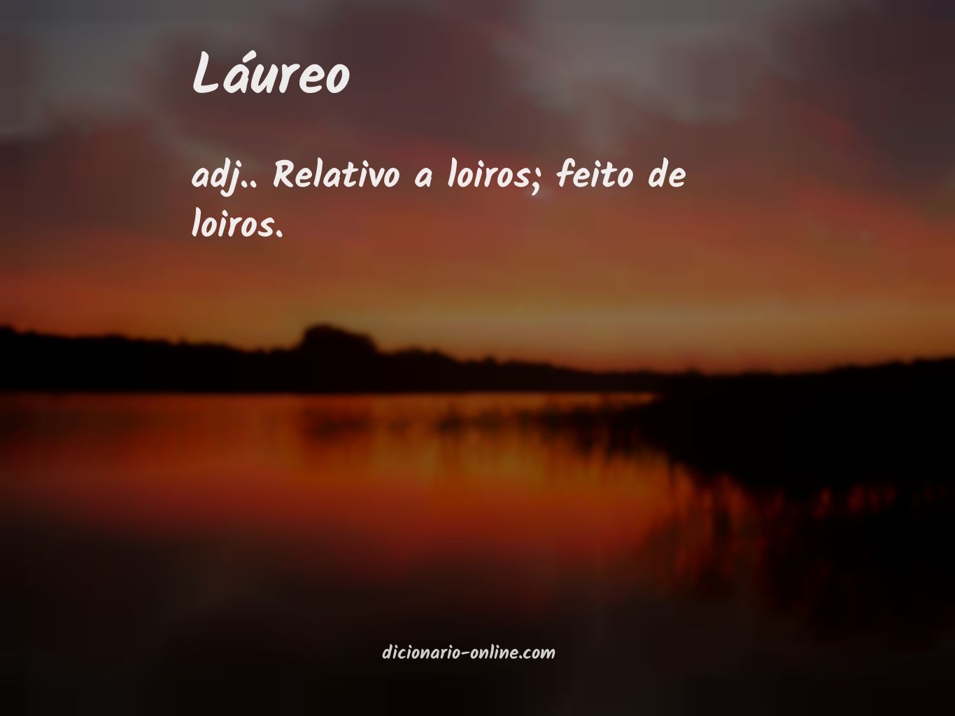 Significado de láureo