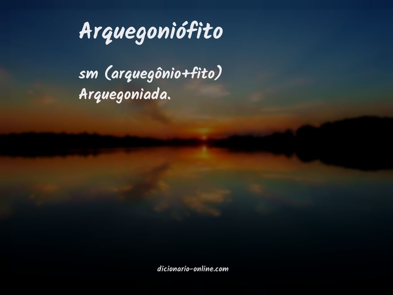 Significado de arquegoniófito