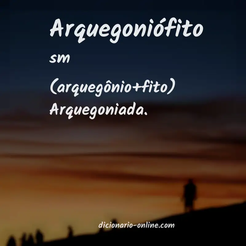 Significado de arquegoniófito