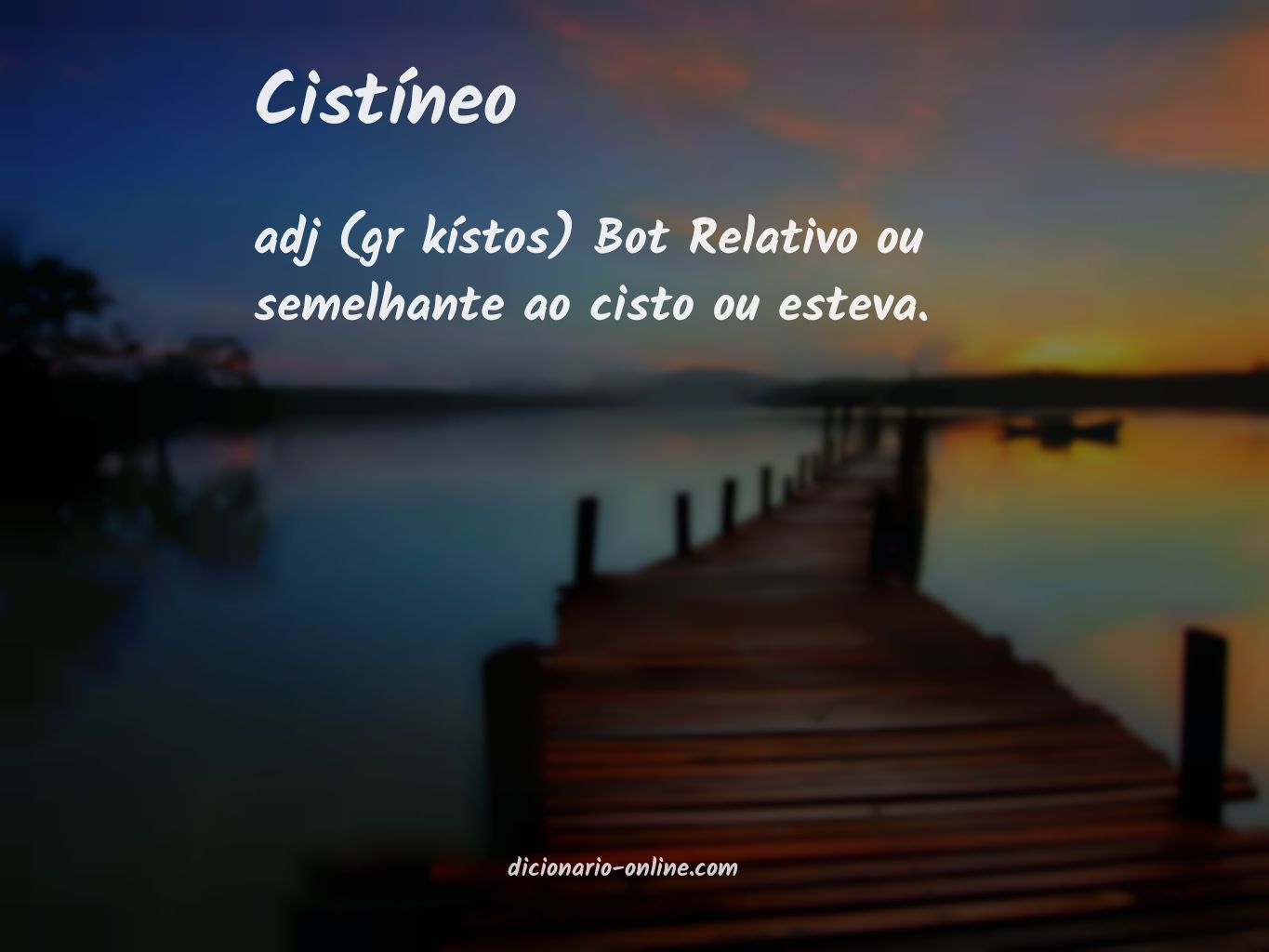 Significado de cistíneo