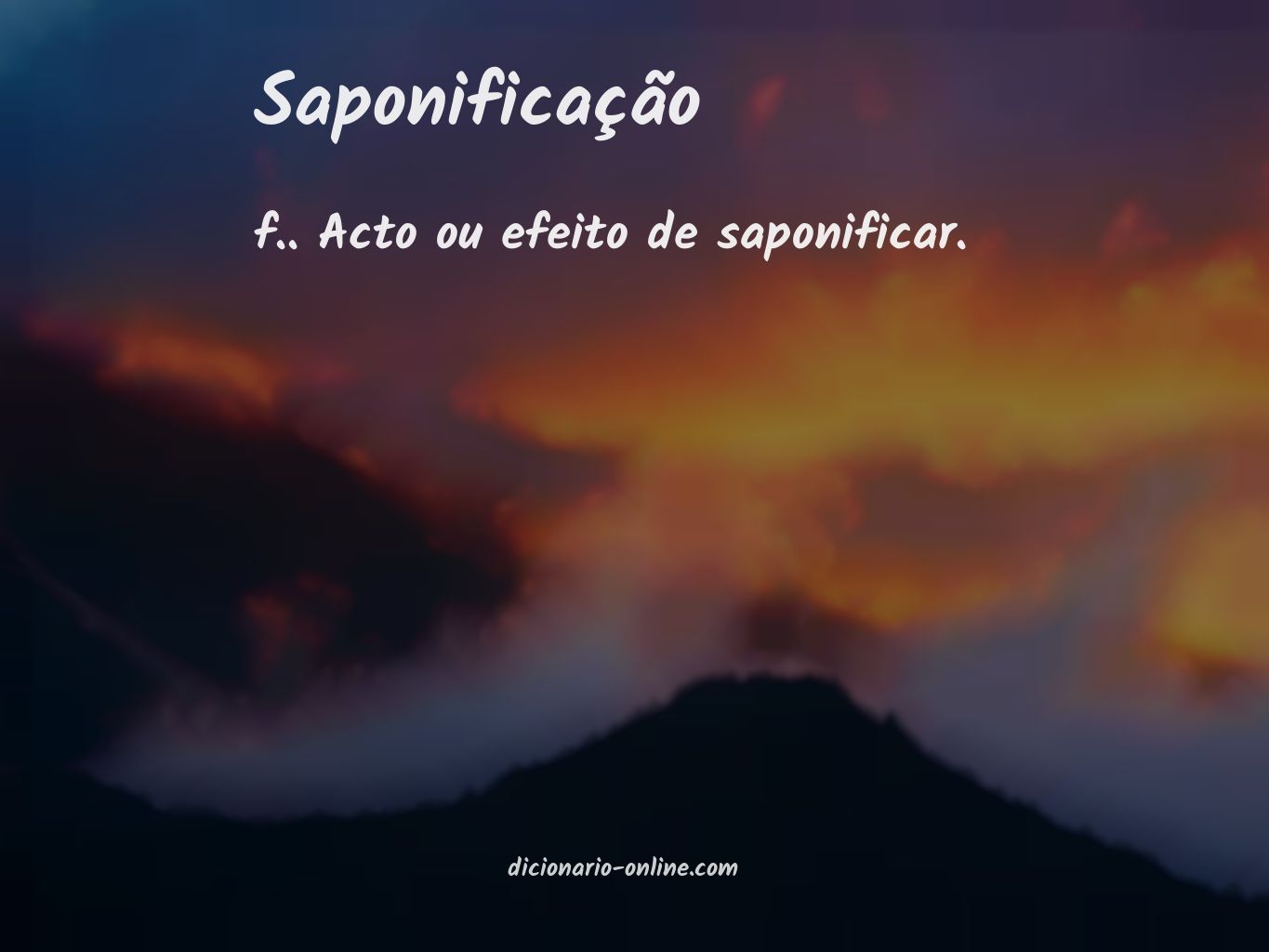 Significado de saponificação