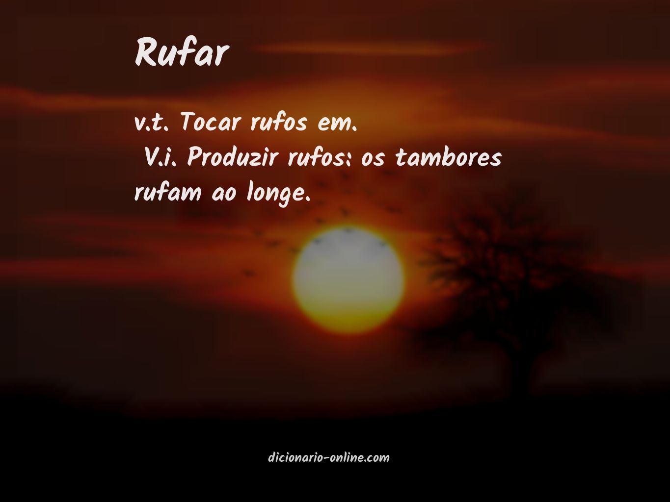 Significado de rufar