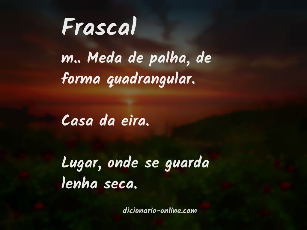 Significado de frascal