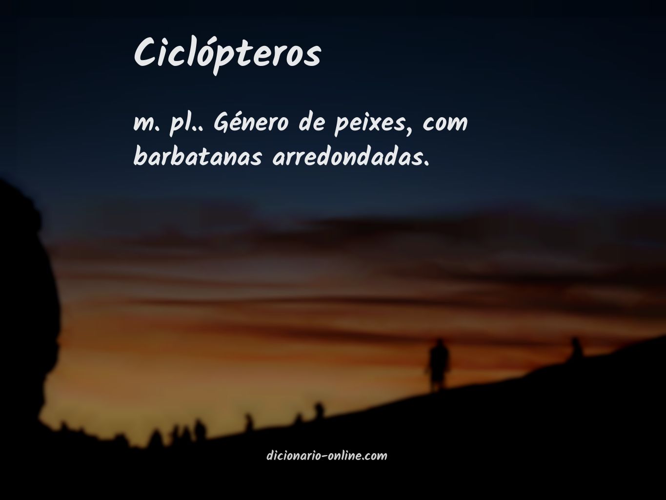 Significado de ciclópteros