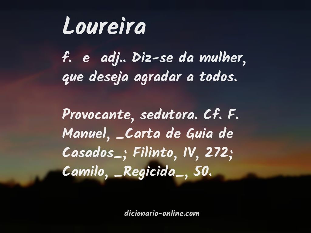 Significado de loureira