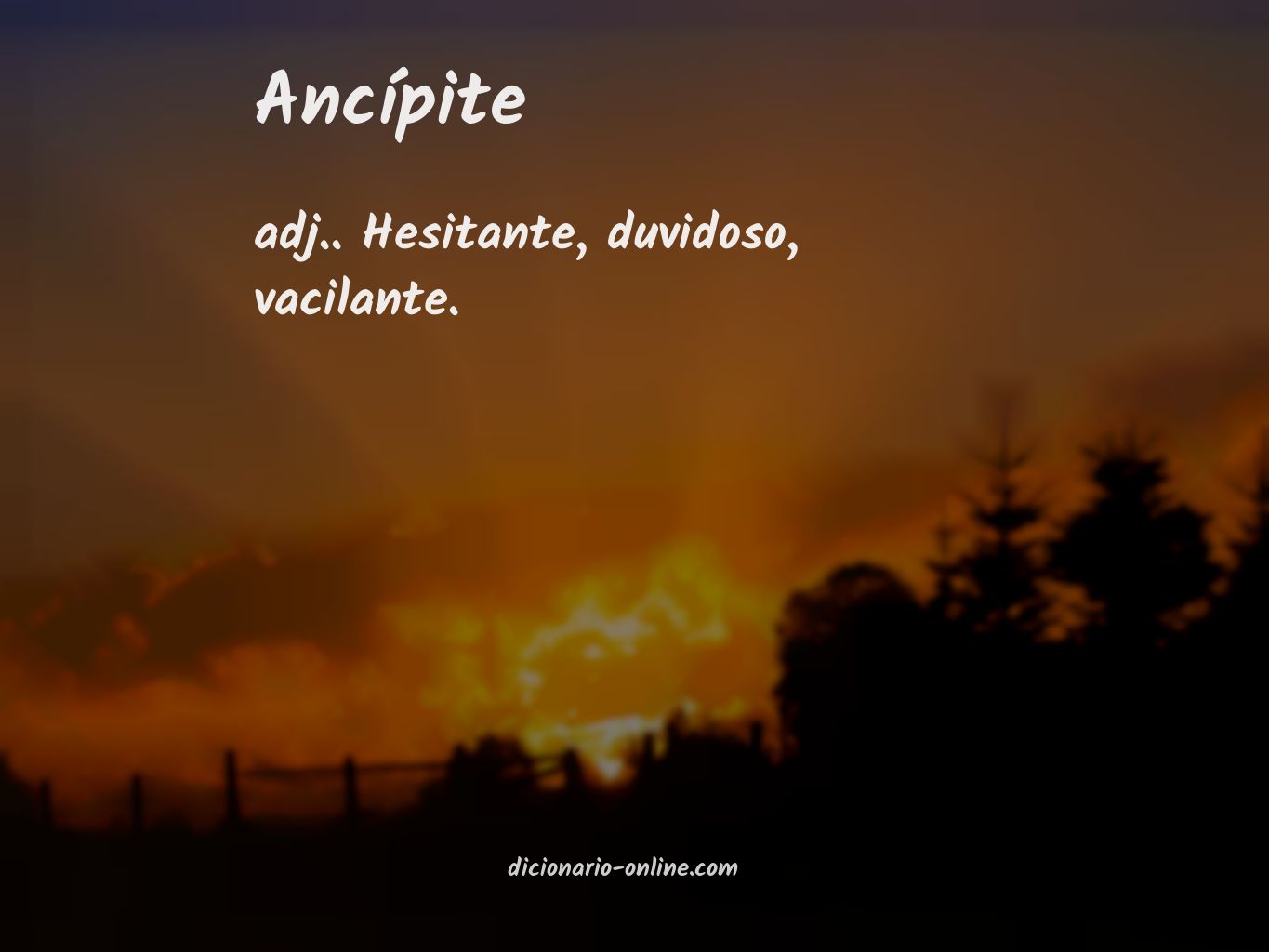 Significado de ancípite