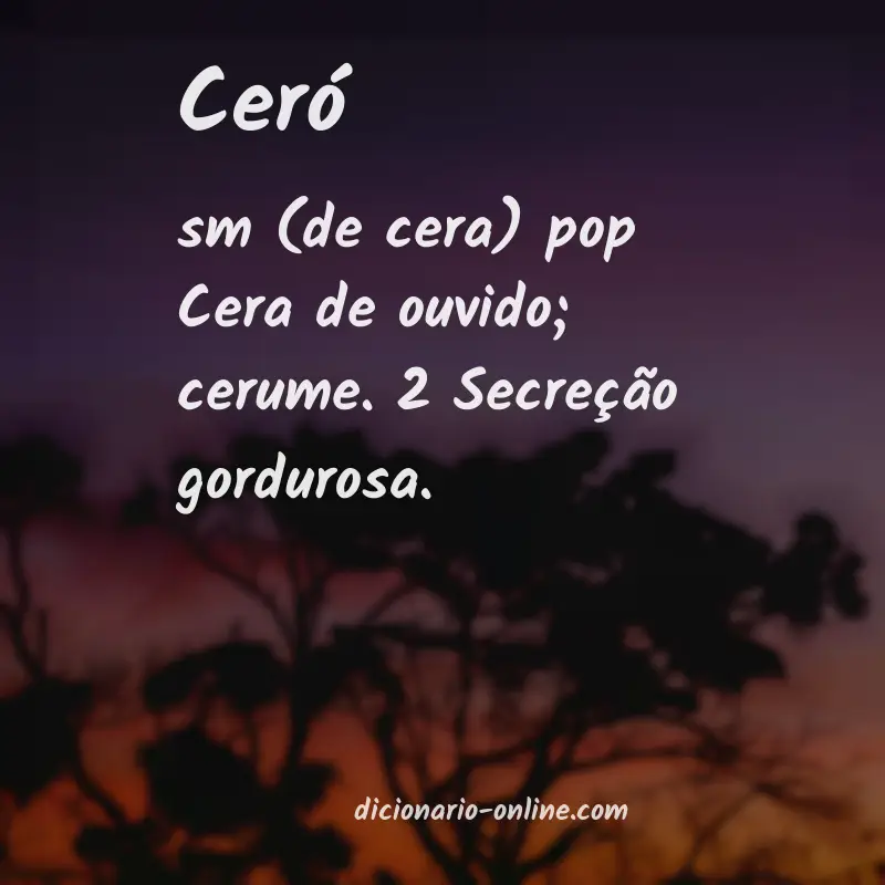 Significado de ceró
