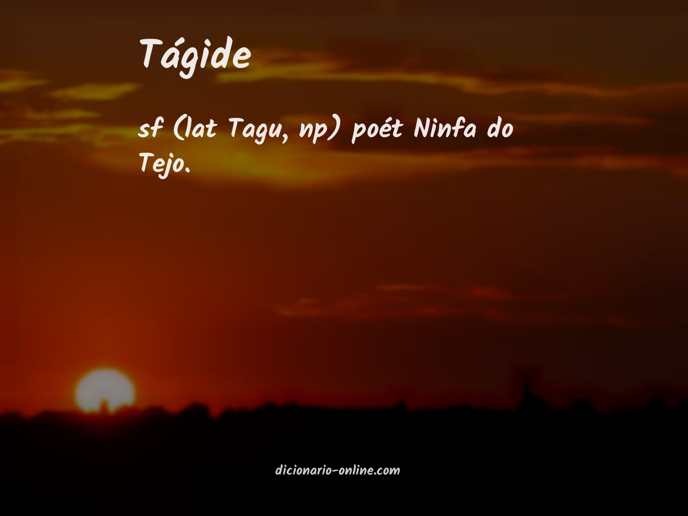 Significado de tágide