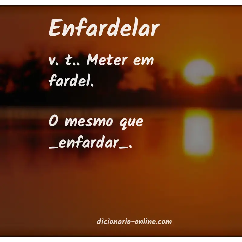Significado de enfardelar