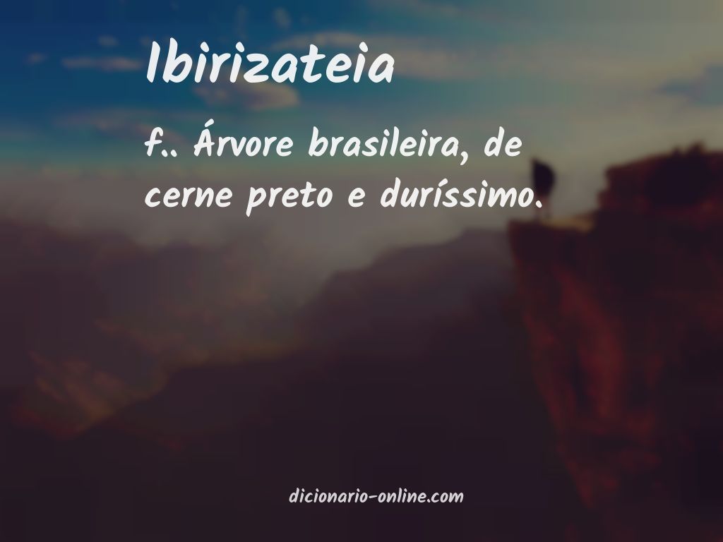 Significado de ibirizateia