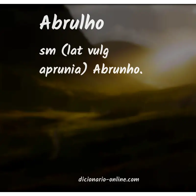 Significado de abrulho