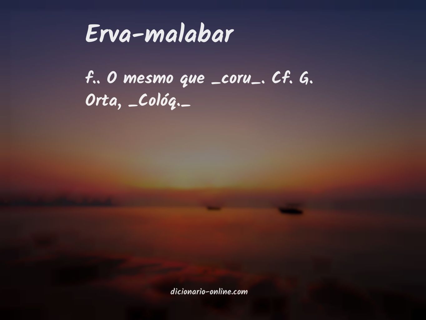 Significado de erva-malabar