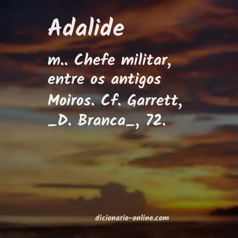 Significado de adalide
