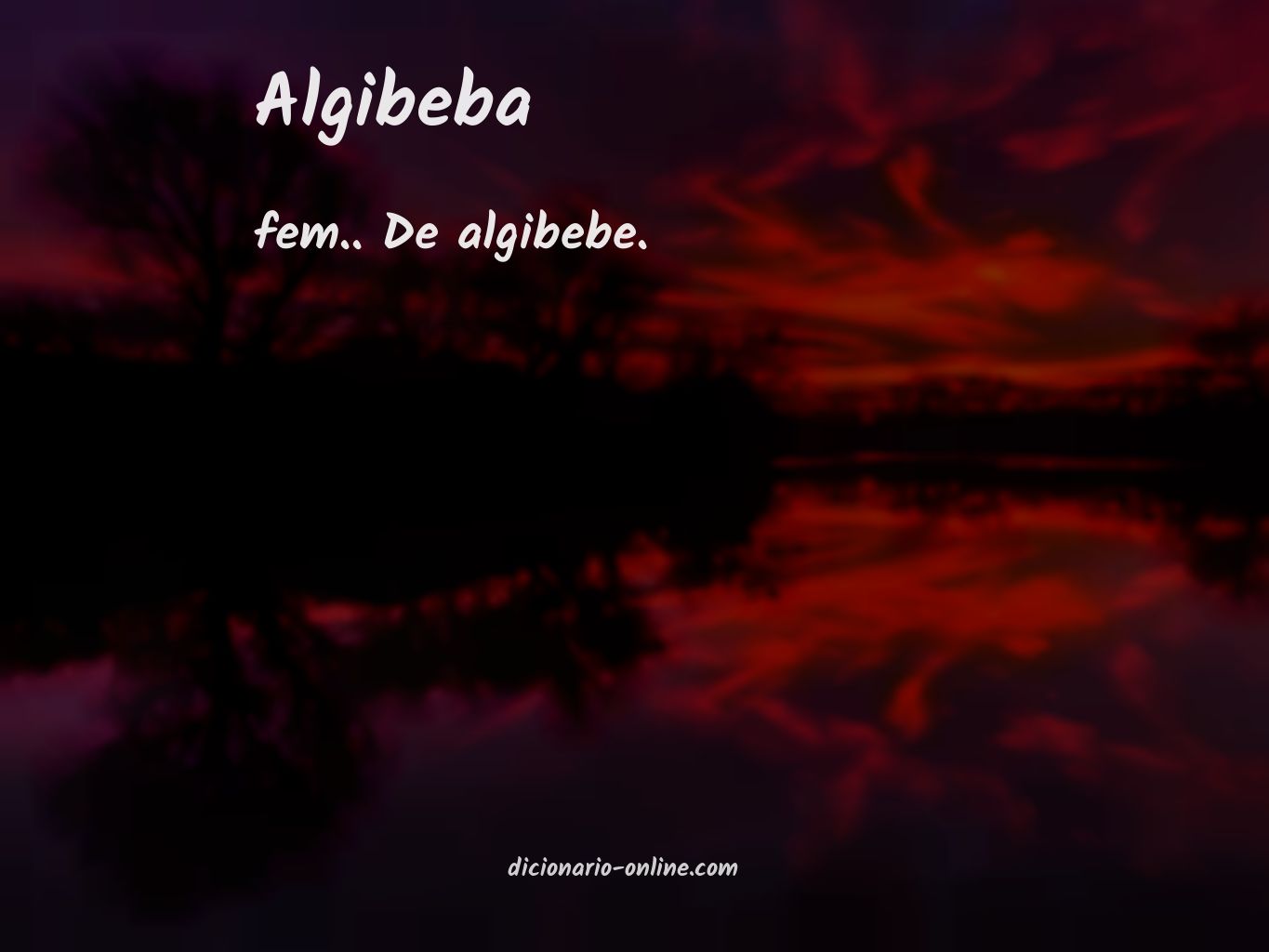 Significado de algibeba