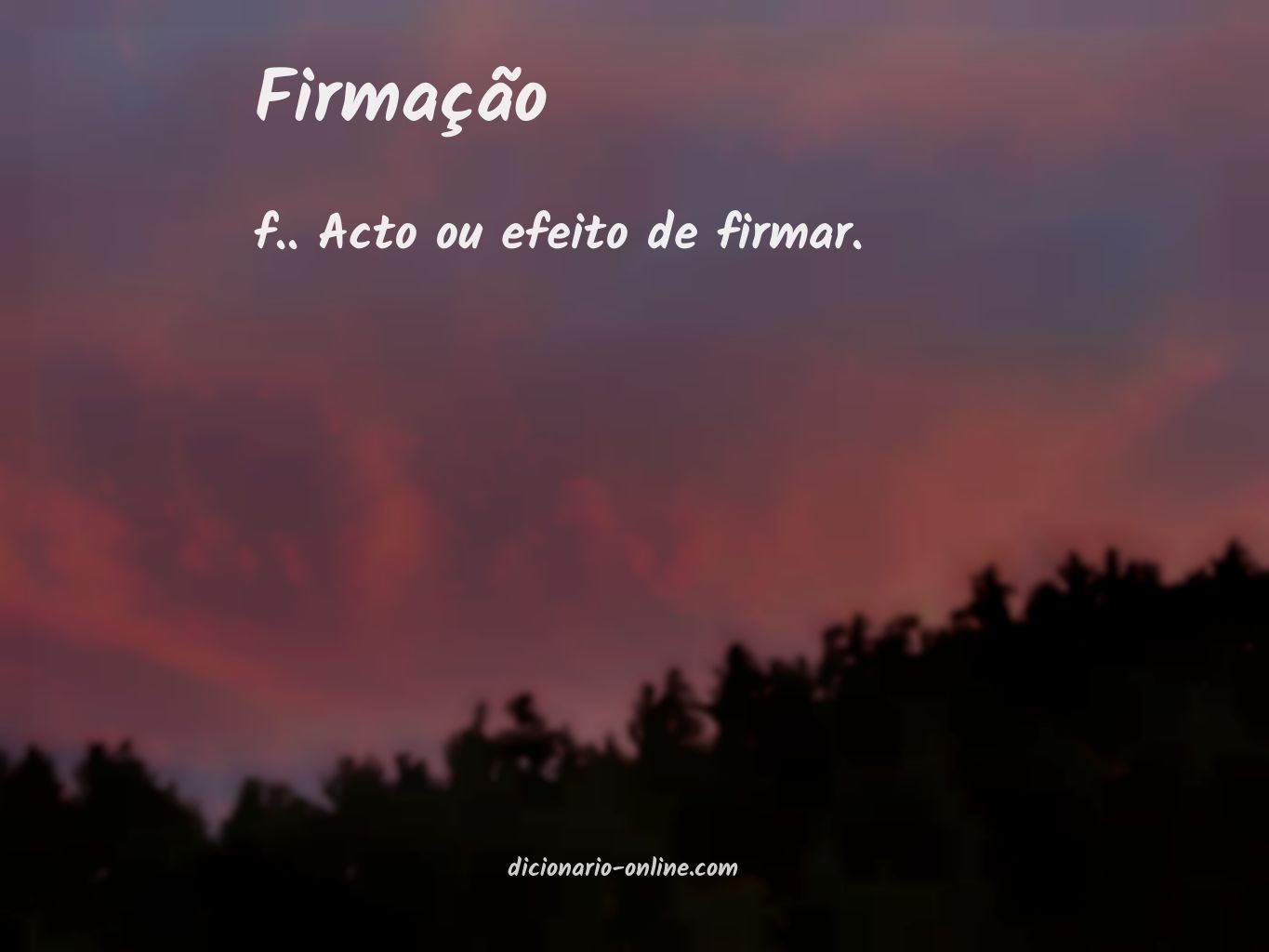 Significado de firmação