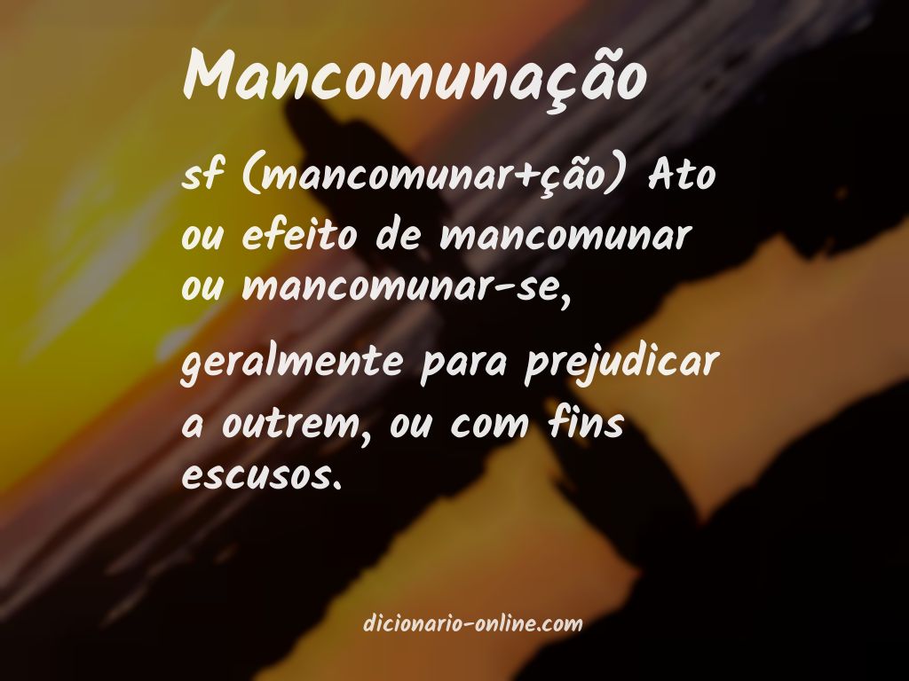 Significado de mancomunação