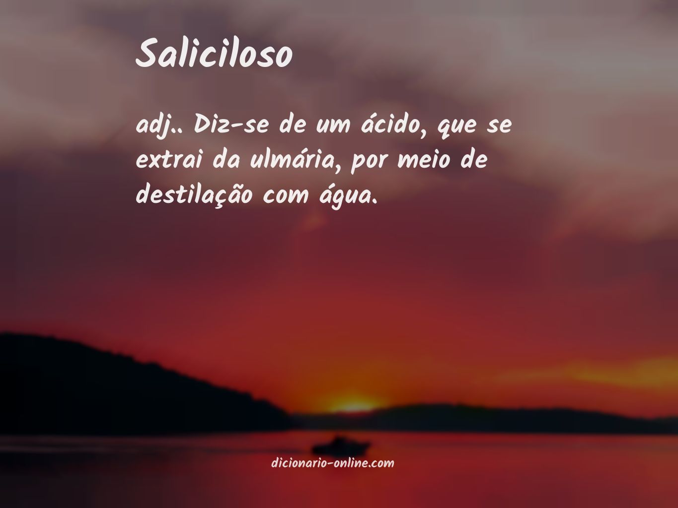 Significado de saliciloso