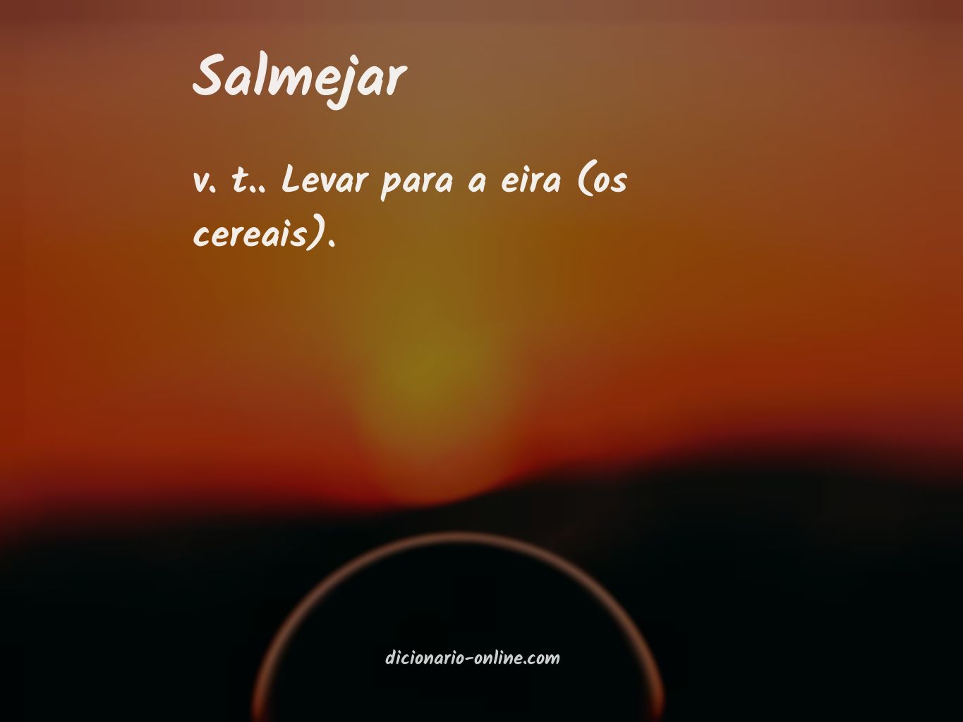 Significado de salmejar