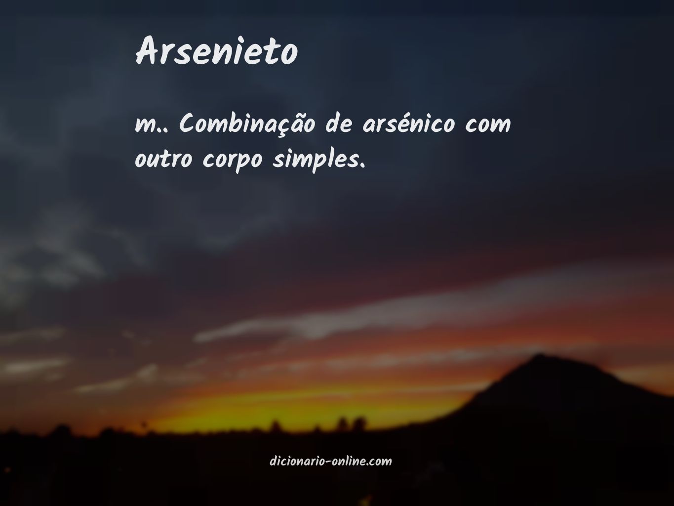 Significado de arsenieto