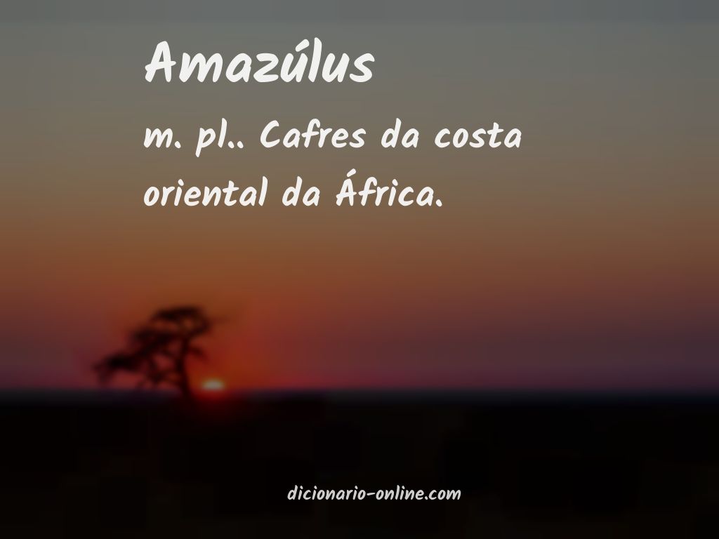 Significado de amazúlus