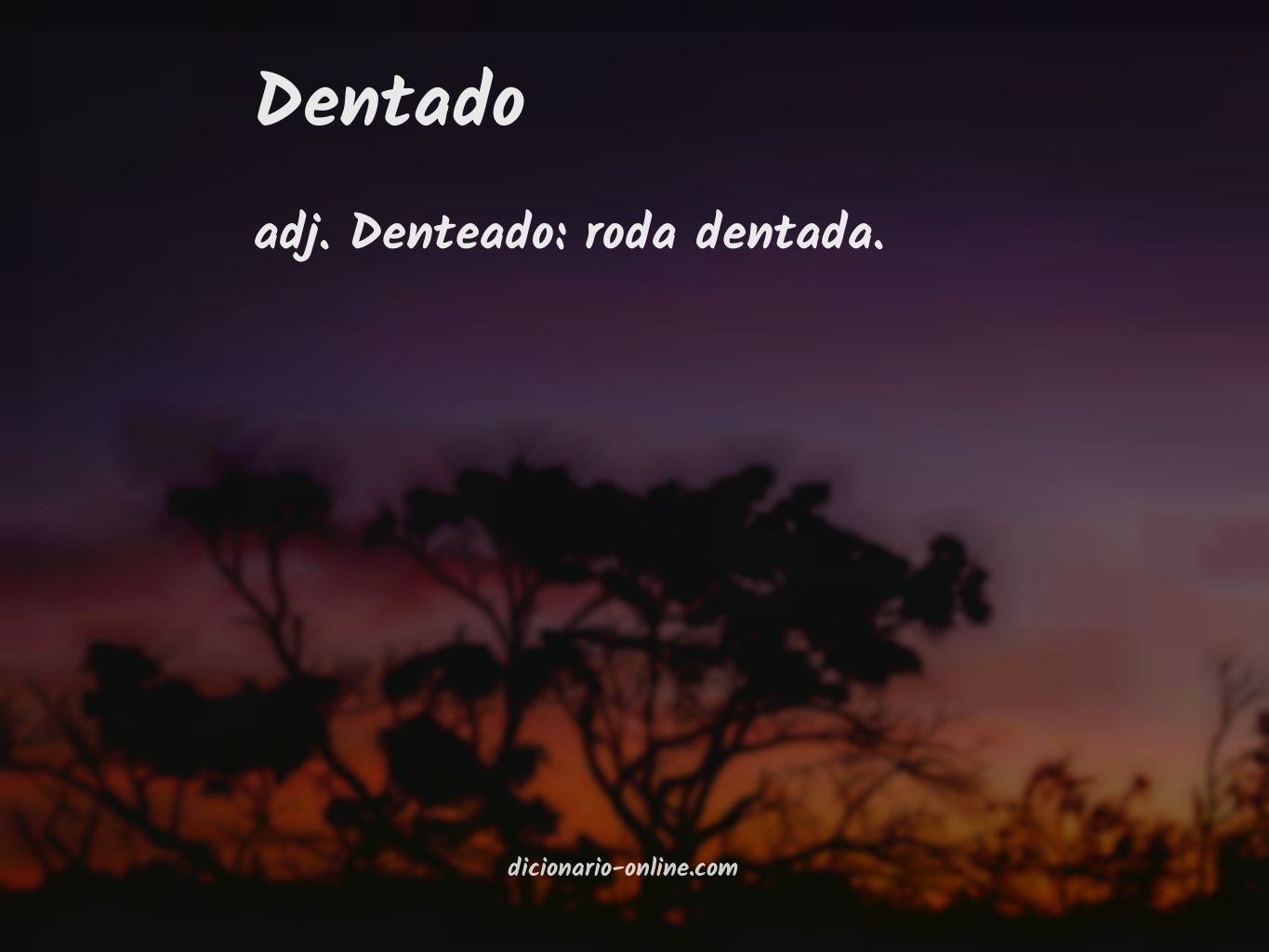 Significado de dentado