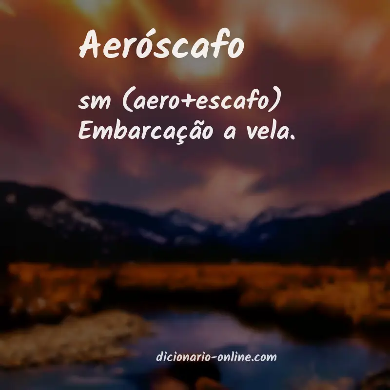 Significado de aeróscafo