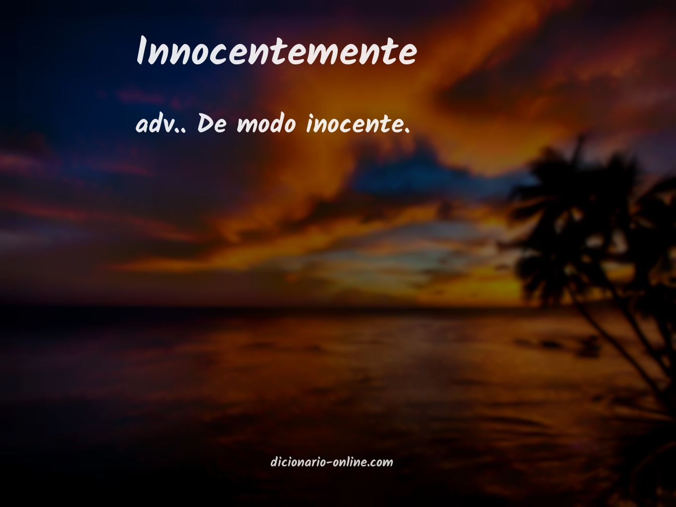 Significado de innocentemente