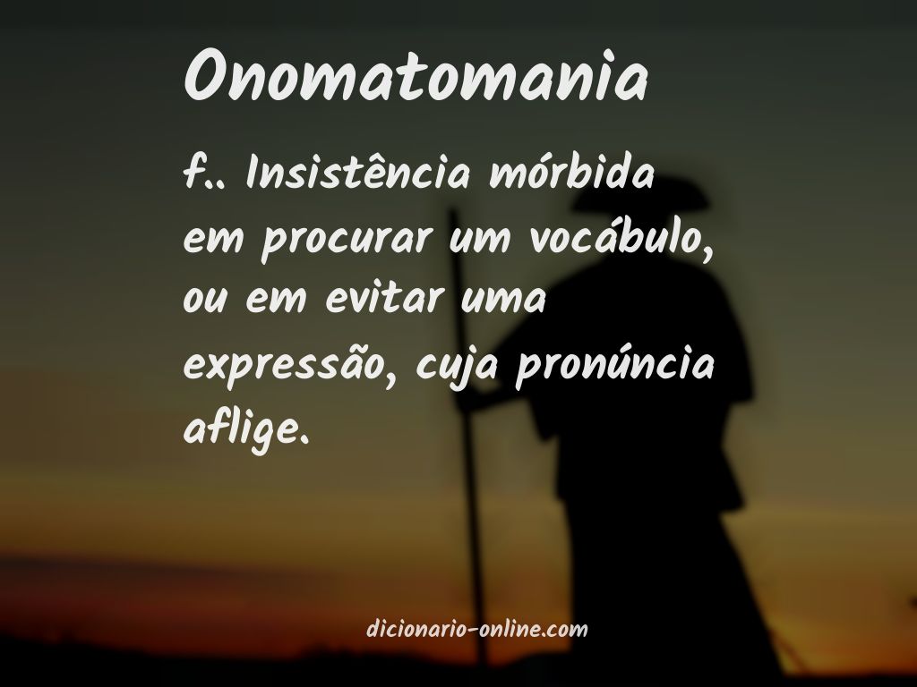 Significado de onomatomania