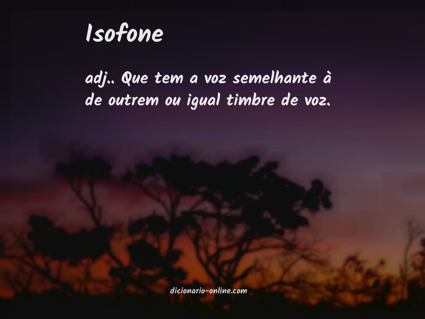 Significado de isofone