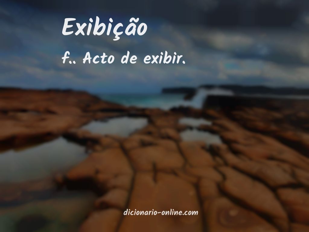 Significado de exibição