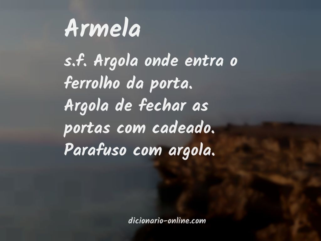 Significado de armela