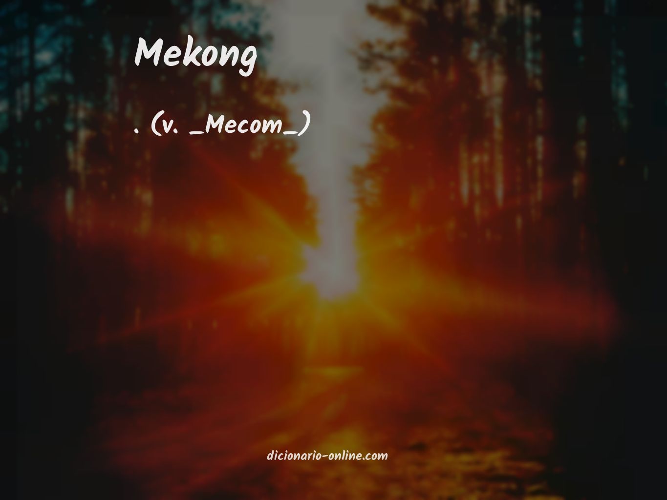 Significado de mekong