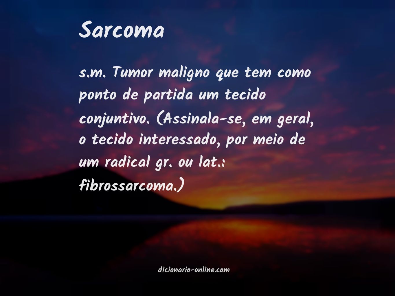Significado de sarcoma