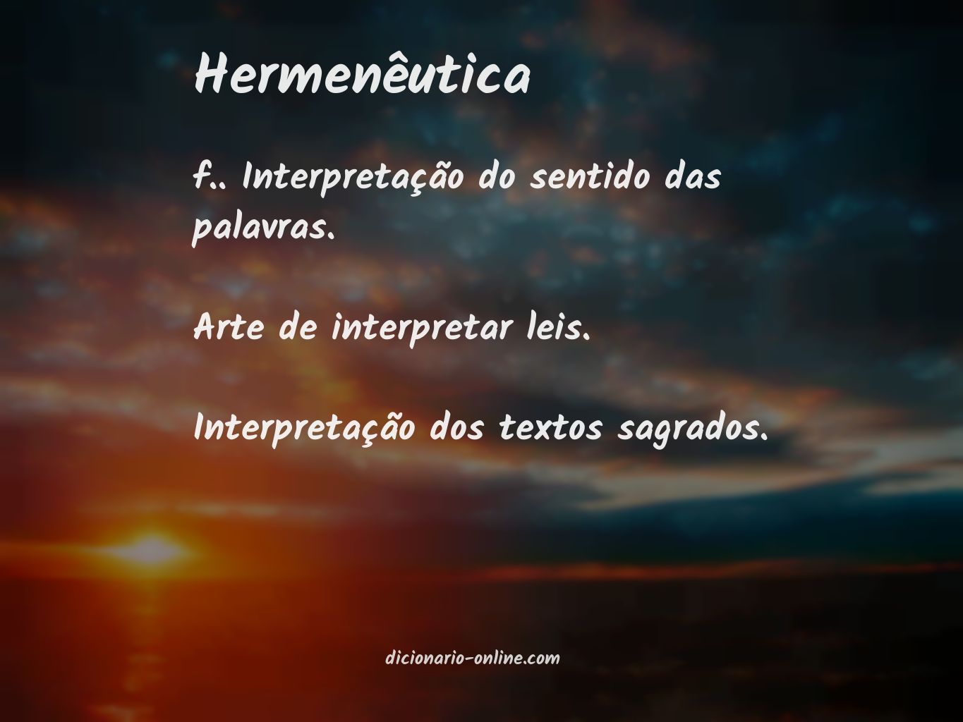 Significado de hermenêutica